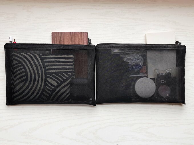 無印良品「ナイロンメッシュポーチ」