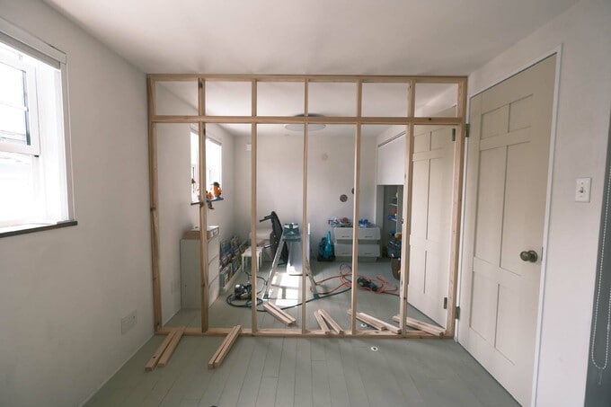 子ども部屋の工事