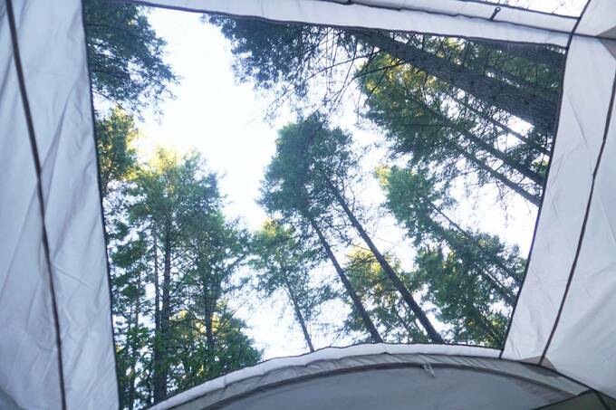 キャンプ場の景色