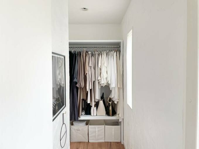 奥にクローゼット