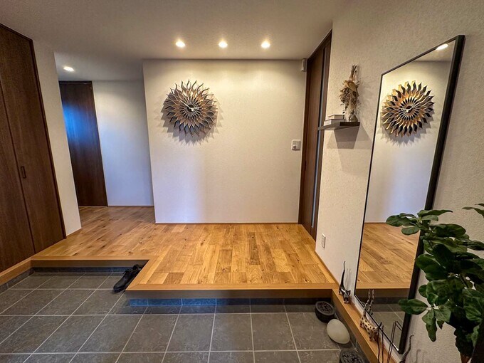 手すりのない玄関