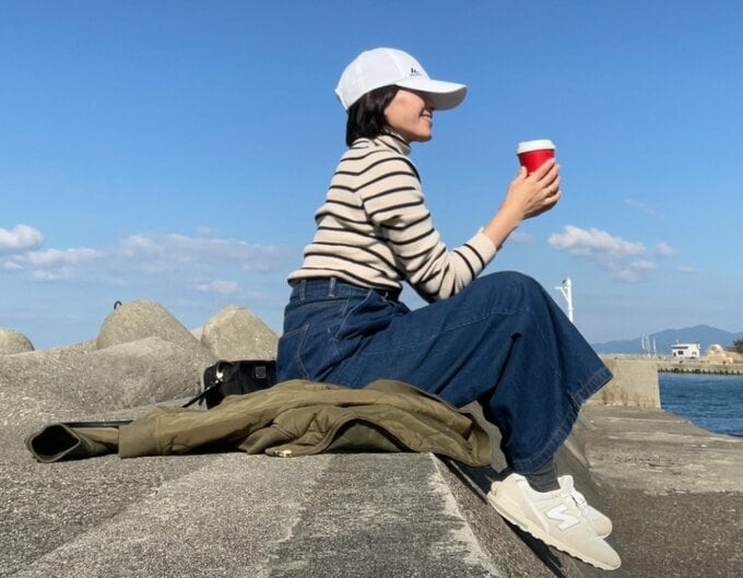 自然の中で過ごすひでさん