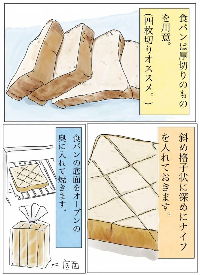 食パンは厚切りのものを用意