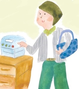 外出前に炊飯器のタイマーをセットし誘惑に負けない