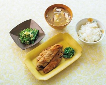 ナスの肉巻きダイエット献立。ボリューミーなのに合計477カロリー