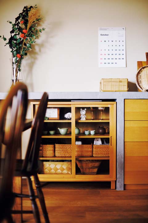 無印良品の食器棚