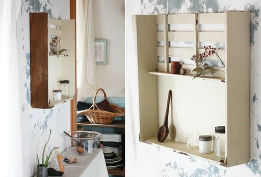 壁掛けスクエアラック