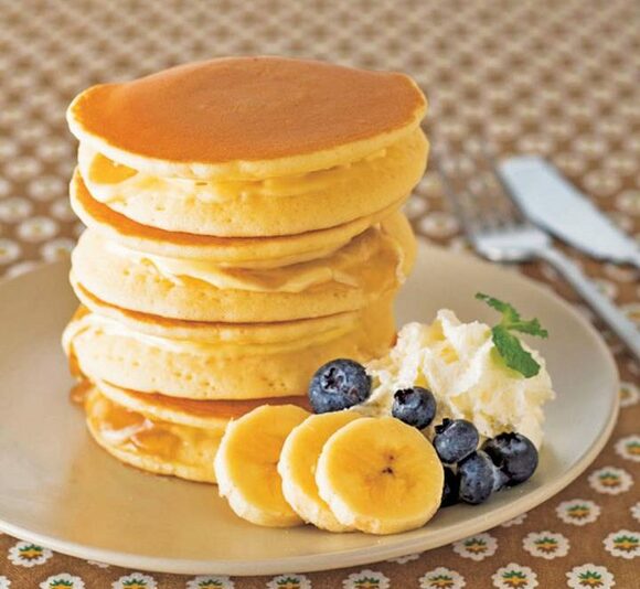 パンケーキ4枚重ね