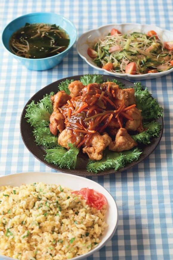 あんかけから揚げ献立