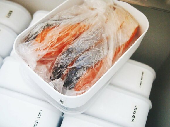 肉は1回分ずつ、魚は1尾ずつ