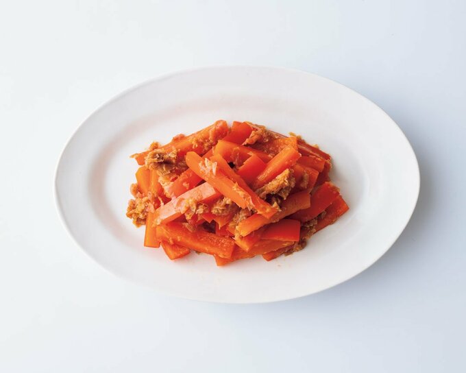 パプリカの梅おかかあえ