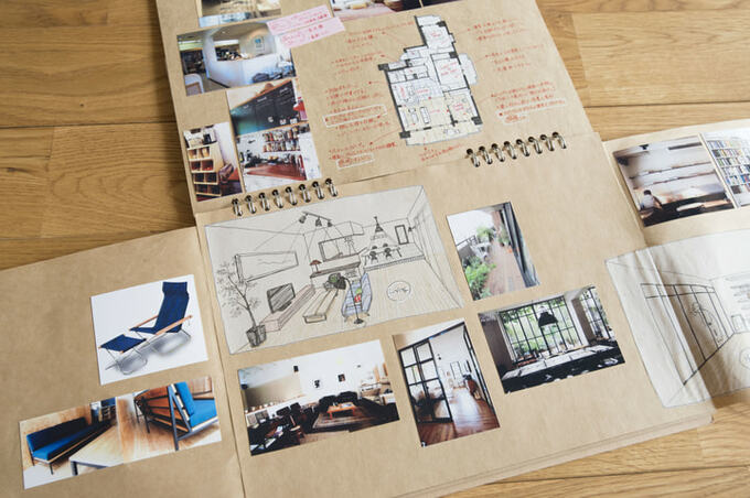 間取り図とパース画