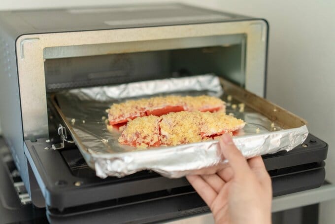 「まるで鮭フライ!トースターでつくる鮭のサクサクパン粉焼き」トースター