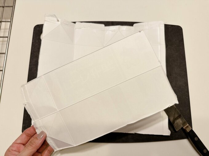 牛乳パックまな板