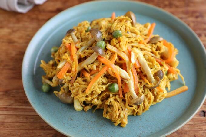 切り干し大根のカレーマヨサラダ