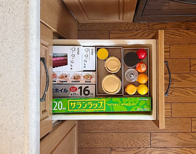 キッチンの引き出し収納