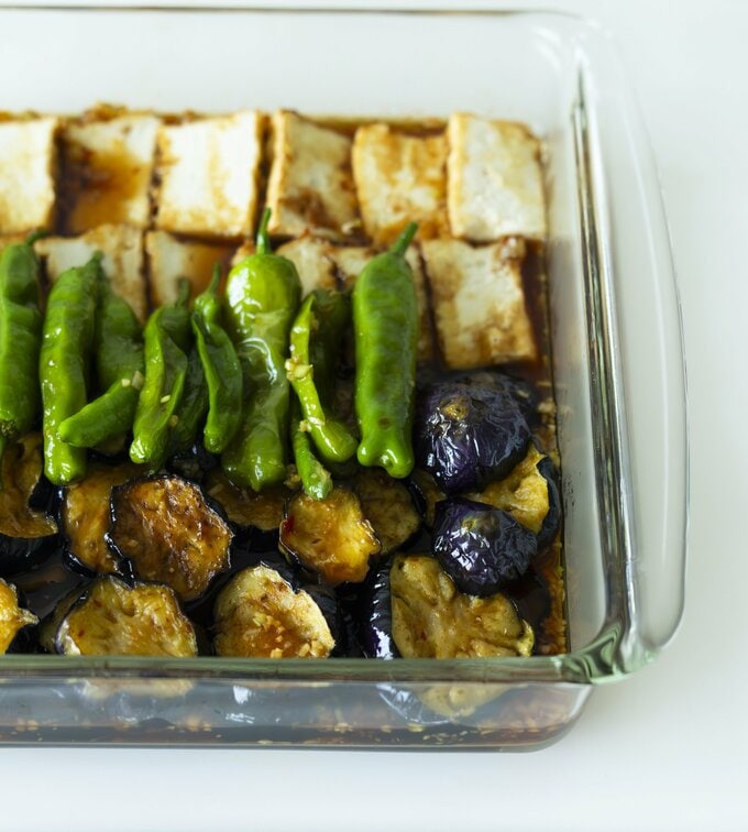 ナスの揚げびたし