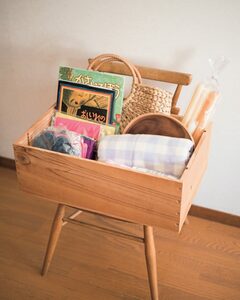 人が集まるときには“もらってください”ボックスを用意