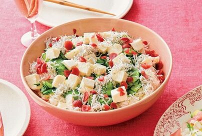 カリカリ梅とチーズとシラスのちらしずし。暑い日もさっぱり！