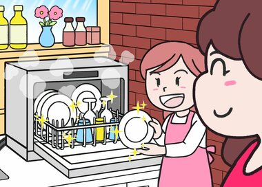 ＜間違い探し＞食洗機、もう手放せない。どこが違う？2つの絵から見つける5つの間違い