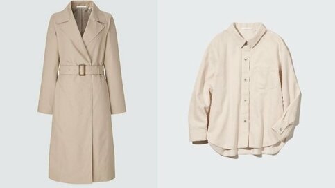 ユニクロの春アウターでつくる最旬コーデ2つ。色やシルエットで軽やかさを演出