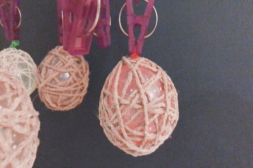 吊るして乾かす