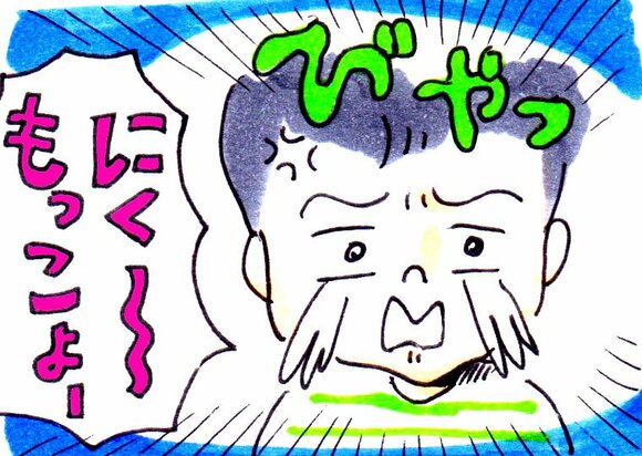 鶏ササミの天ぷらマンガ