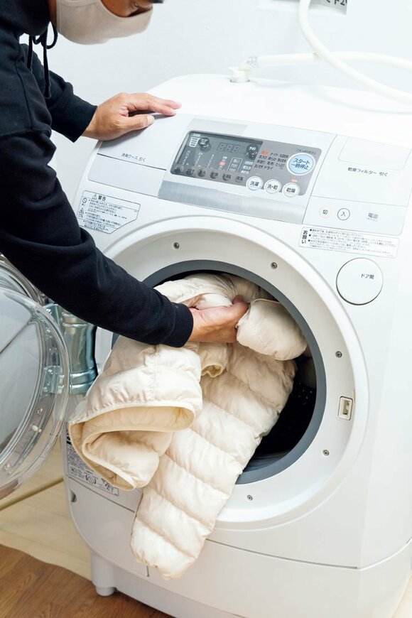 洗濯機にダウン