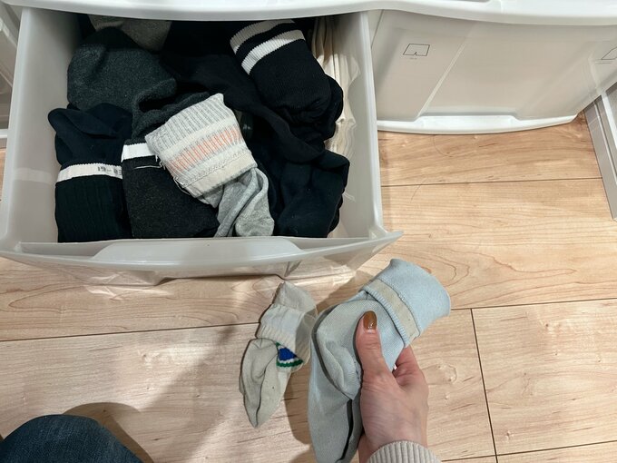 靴下の収納