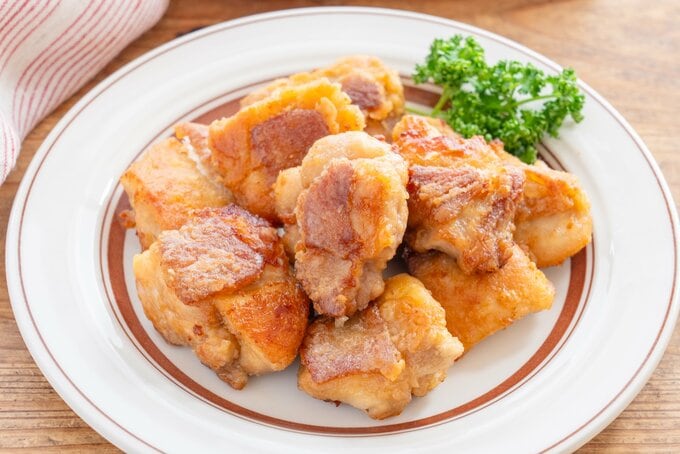 完成した唐揚げ