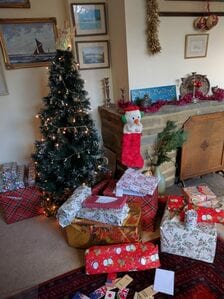 ツリーの下に置かれたプレゼントを順番にあけるのもクリスマスの楽しみ