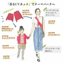 着るUVカット！ユニクロの子ども服で春のリンクコーデ
