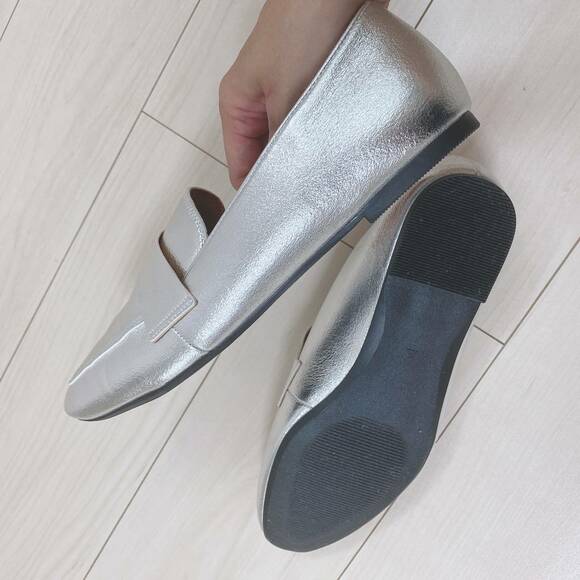 シフォンフラットローファー裏