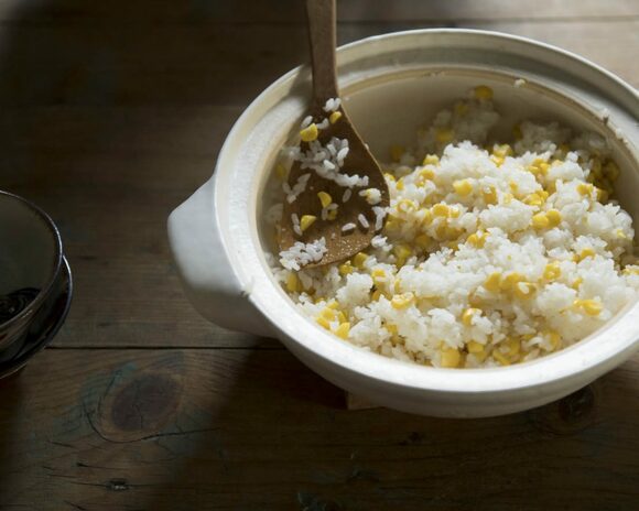 おいしいトウモロコシご飯の炊き方