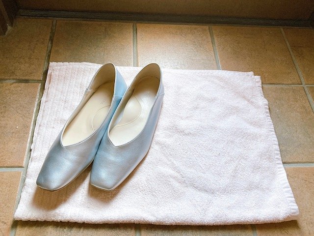 雨の日は靴底をひとふきする習慣に