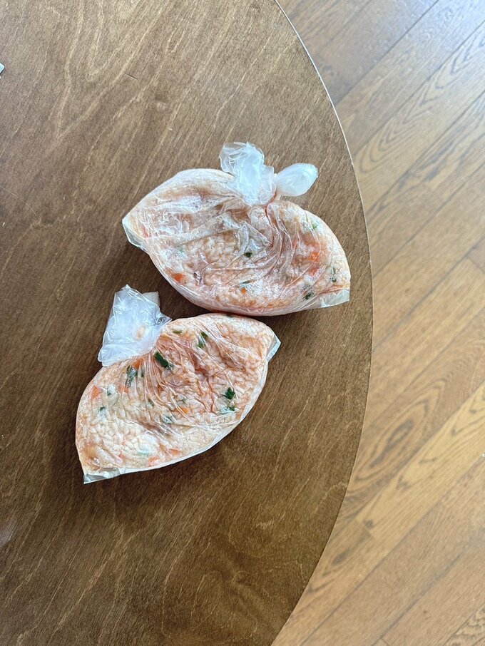 オムライスの仕込み