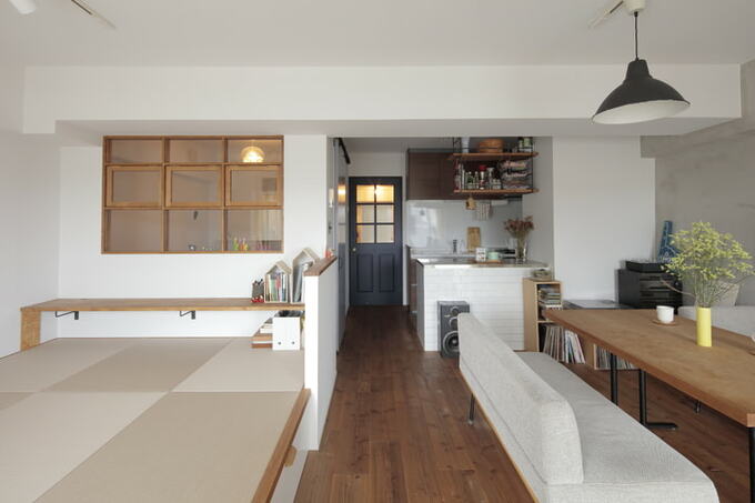 目線を低くしたLDK