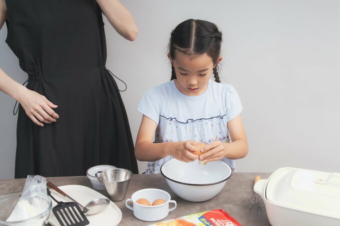ホットケーキづくり