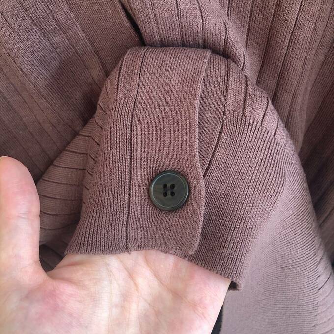 ブラウンのボタン