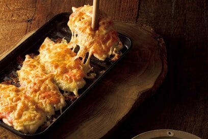 リュウジさん流「ササミの明太子マヨチーズ焼き」。家族みんながトリコになる禁断の味わい