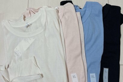 アラフォーがGUで「思わず4色買い」990円シアーTがおしゃれすぎる。全色欲しいほど本当に使える