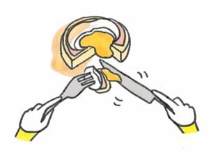 ソースや黄身の洪水は、どうすれば止められる?【エッグベネディクト】