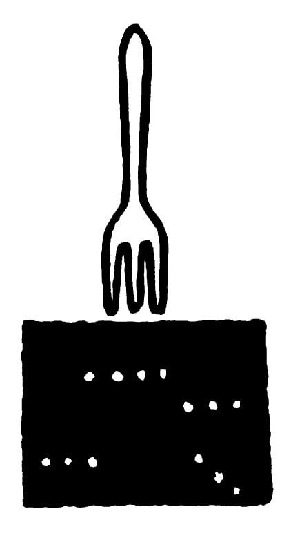 のりとフォークイラスト