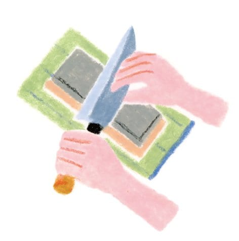 はがね包丁使うとき