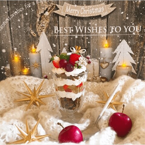 クリスマスパフェ
