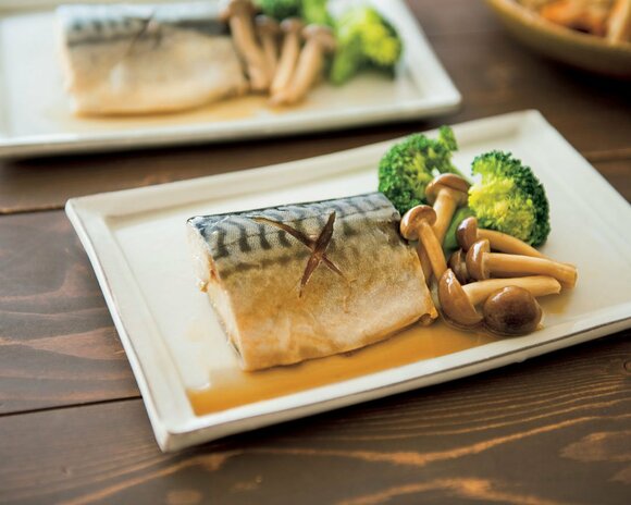 塩サバのレンジ蒸し