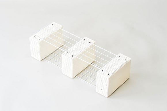 メッシュバスケットに結束バンド