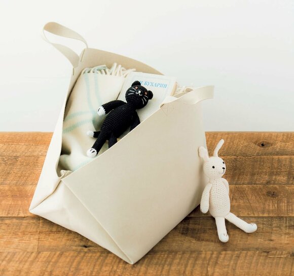 ファブリック製バスケット