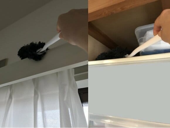 カーテンボックスの上や高い家具の上