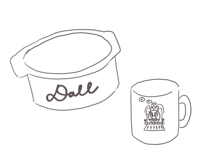 三條さんの子ども用食器イラスト